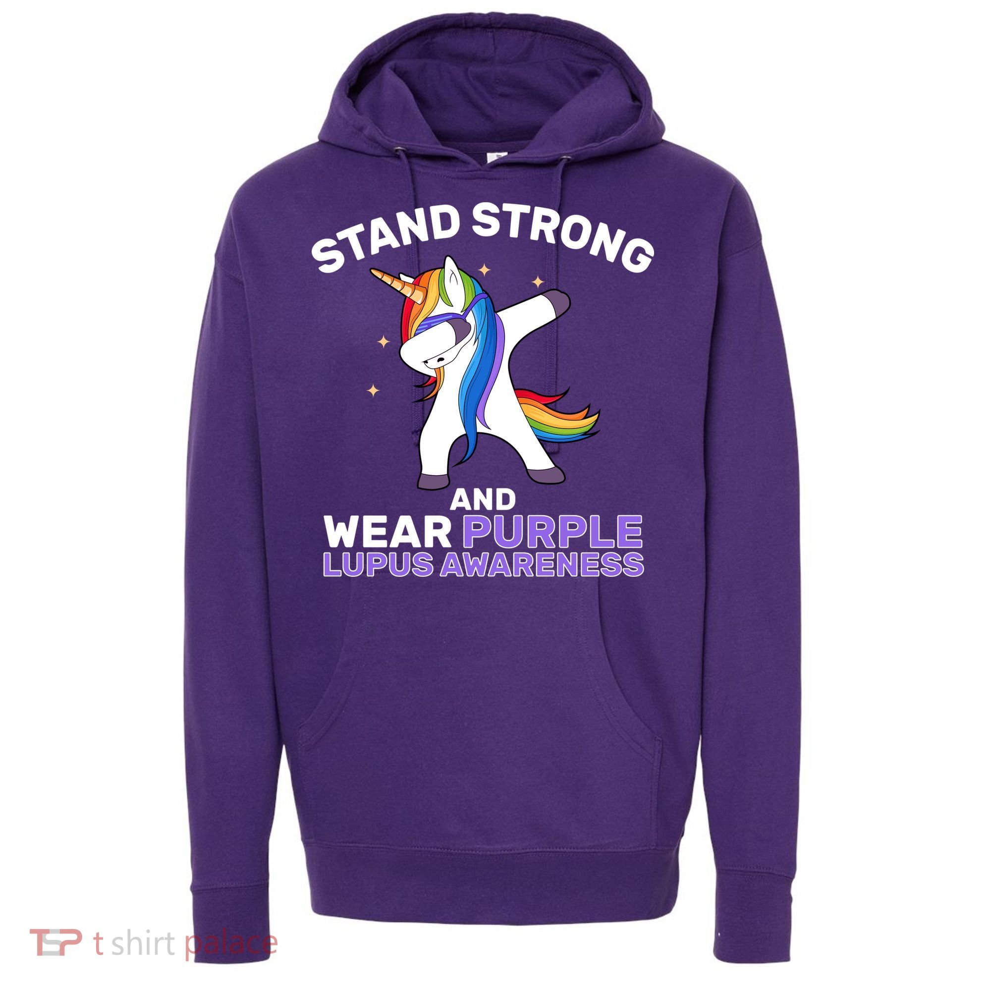 Stand Strong Wear Purple Lupus Awareness Hoodie