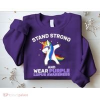 Stand Strong Wear Purple Lupus Awareness Sweatshirt thumb 2