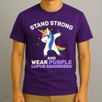 Stand Strong Wear Purple Lupus Awareness T-Shirt thumb 3