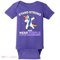 Stand Strong Wear Purple Lupus Awareness Baby Bodysuit thumb 0