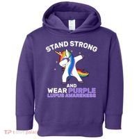 Stand Strong Wear Purple Lupus Awareness Toddler Hoodie thumb 0