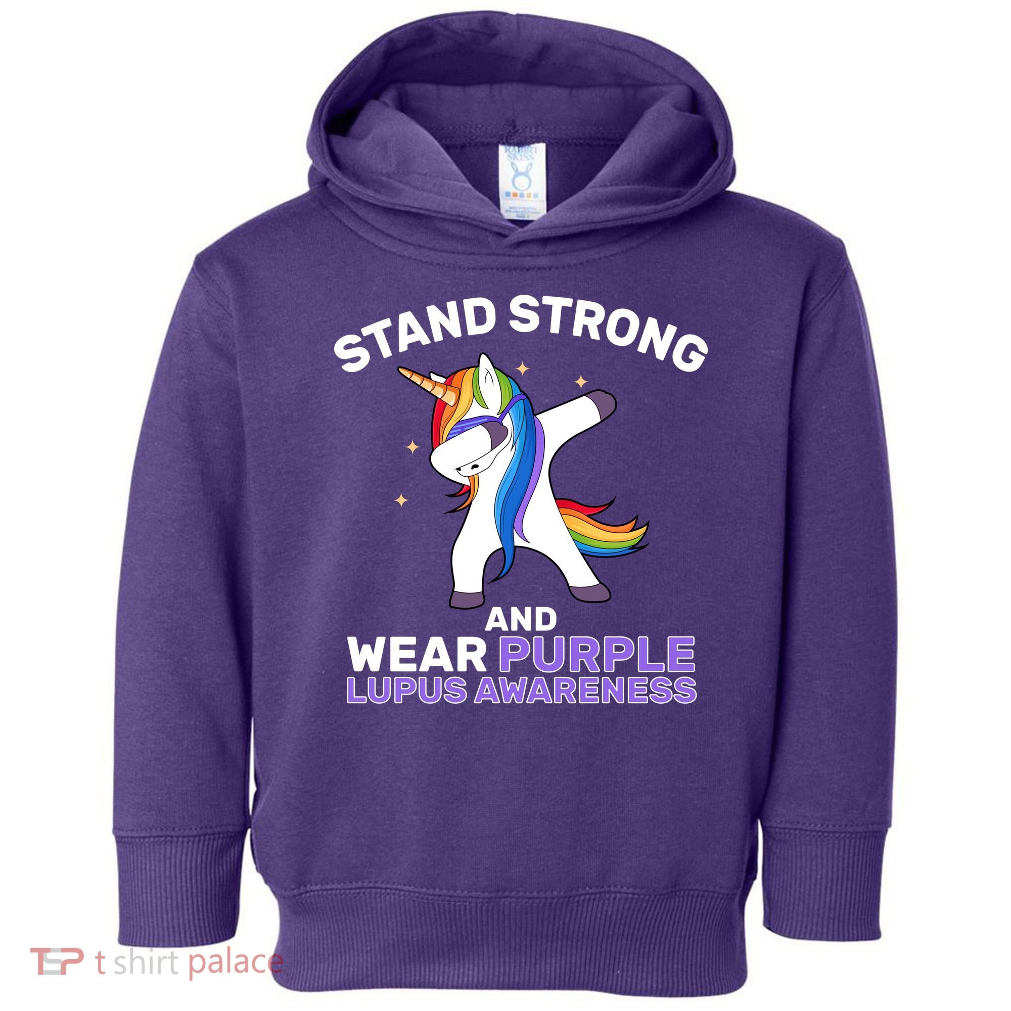 Stand Strong Wear Purple Lupus Awareness Toddler Hoodie