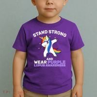 Stand Strong Wear Purple Lupus Awareness Toddler T-Shirt thumb 2