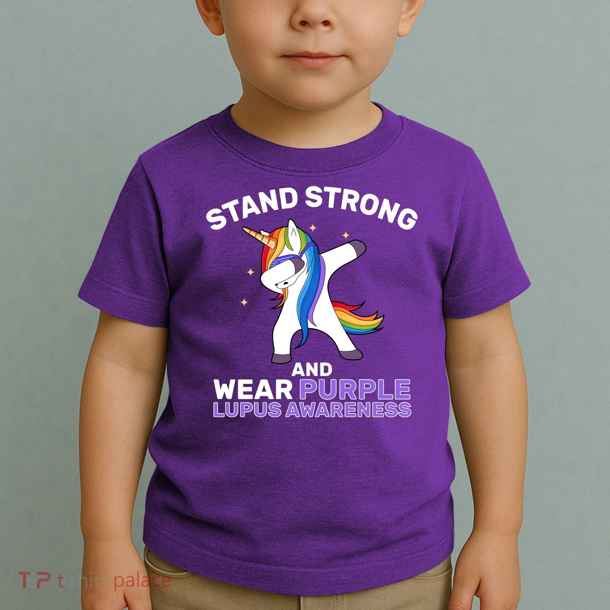 Stand Strong Wear Purple Lupus Awareness Toddler T-Shirt