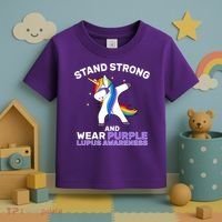 Stand Strong Wear Purple Lupus Awareness Toddler T-Shirt thumb 3