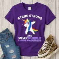 Stand Strong Wear Purple Lupus Awareness Women's T-Shirt thumb 3