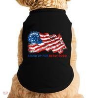 Stand Up For Betsy Ross Distressed Flag Doggie Tank thumb 0