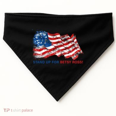 Stand Up For Betsy Ross Distressed Flag USA-Made Doggie Bandana