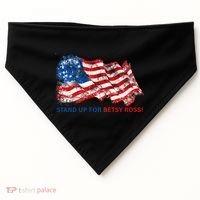Stand Up For Betsy Ross Distressed Flag USA-Made Doggie Bandana thumb 0