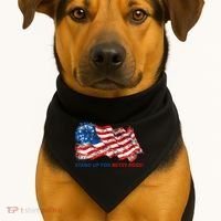Stand Up For Betsy Ross Distressed Flag USA-Made Doggie Bandana thumb 1