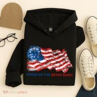Stand Up For Betsy Ross Distressed Flag Hoodie thumb 4