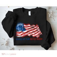 Stand Up For Betsy Ross Distressed Flag Sweatshirt thumb 2