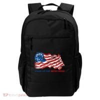 Stand Up For Betsy Ross Distressed Flag Backpack thumb 0