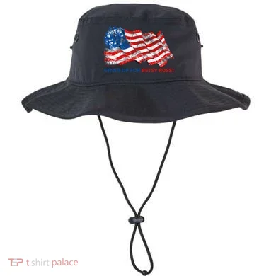 Stand Up For Betsy Ross Distressed Flag Bucket Hat