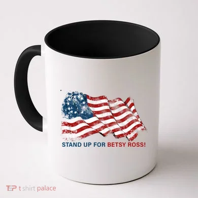 Stand Up For Betsy Ross Distressed Flag Coffee Mug