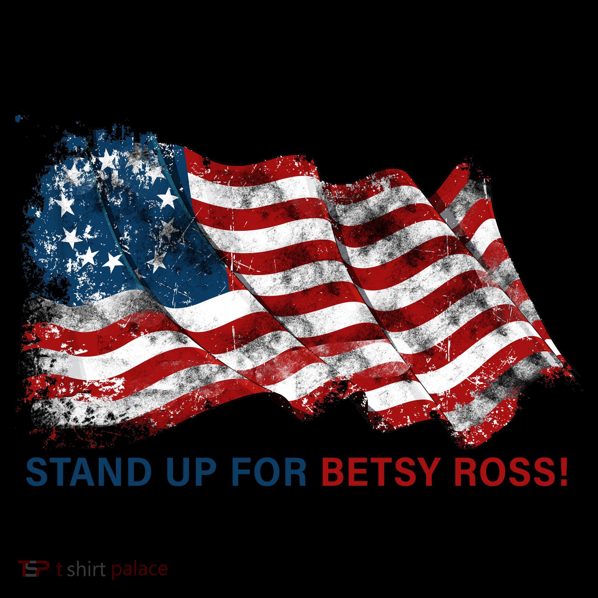 Stand Up For Betsy Ross Distressed Flag Coffee Mug
