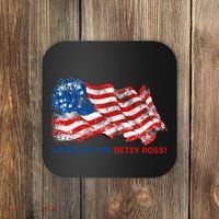 Stand Up For Betsy Ross Distressed Flag Coaster thumb 0