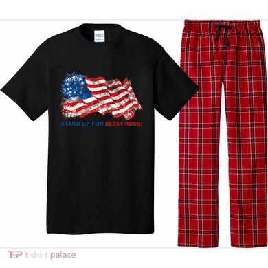 Stand Up For Betsy Ross Distressed Flag Pajama Set