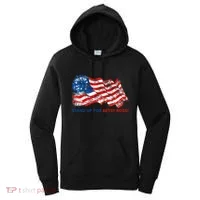 Stand Up For Betsy Ross Distressed Flag Women's Hoodie thumb 0