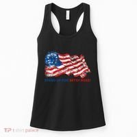 Stand Up For Betsy Ross Distressed Flag Women's Tank Top thumb 0