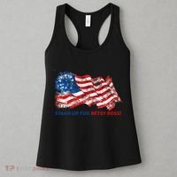 Stand Up For Betsy Ross Distressed Flag Women's Tank Top thumb 3