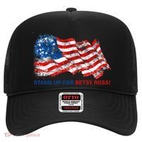 Stand Up For Betsy Ross Distressed Flag Hat thumb 0