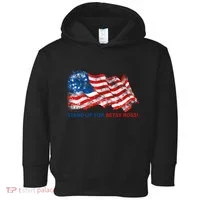 Stand Up For Betsy Ross Distressed Flag Toddler Hoodie thumb 0