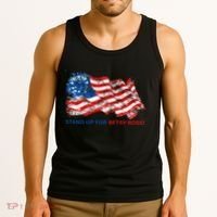 Stand Up For Betsy Ross Distressed Flag Tank Top thumb 3