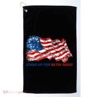 Stand Up For Betsy Ross Distressed Flag Golf Towel thumb 0