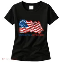 Stand Up For Betsy Ross Distressed Flag Women's T-Shirt thumb 0