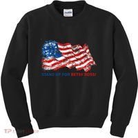 Stand Up For Betsy Ross Distressed Flag Kids Sweatshirt thumb 0
