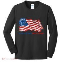 Stand Up For Betsy Ross Distressed Flag Kids Long Sleeve Shirt thumb 0