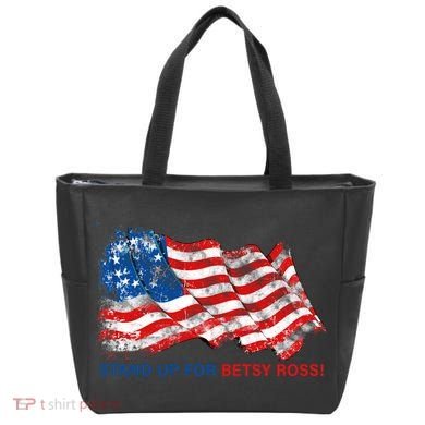 Stand Up For Betsy Ross Distressed Flag Tote Bag