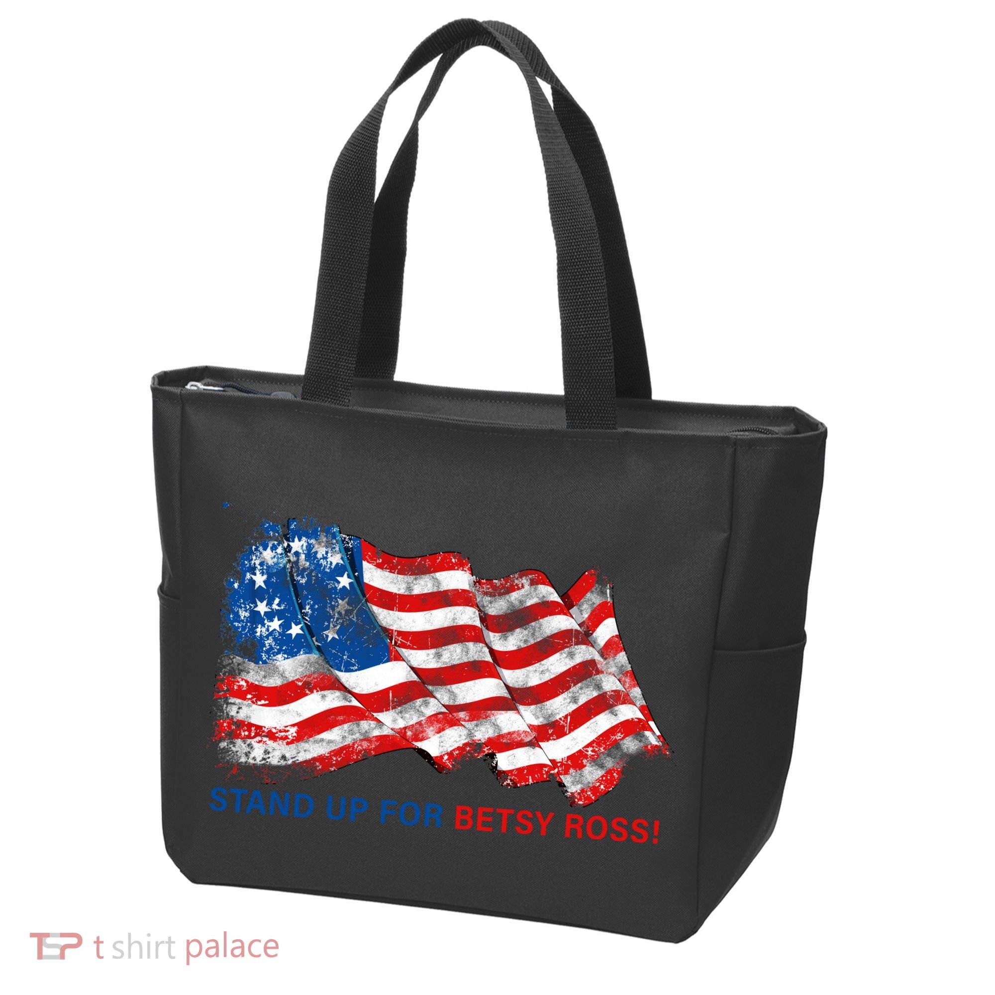 Stand Up For Betsy Ross Distressed Flag Tote Bag