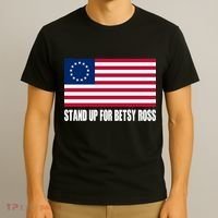 Stand Up For Betsy Ross First American Flag T-Shirt thumb 3