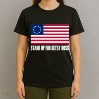 Stand Up For Betsy Ross First American Flag T-Shirt thumb 4