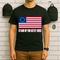 Stand Up For Betsy Ross First American Flag T-Shirt thumb 6