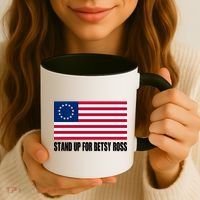 Stand Up For Betsy Ross First American Flag Coffee Mug thumb 3