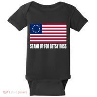 Stand Up For Betsy Ross First American Flag Baby Bodysuit thumb 0