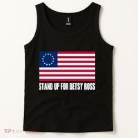 Stand Up For Betsy Ross First American Flag Tank Top thumb 2