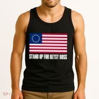 Stand Up For Betsy Ross First American Flag Tank Top thumb 3