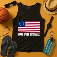 Stand Up For Betsy Ross First American Flag Tank Top thumb 4