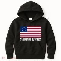 Stand Up For Betsy Ross First American Flag Kids Hoodie thumb 0