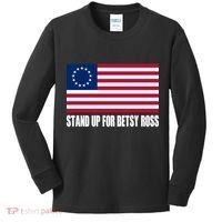 Stand Up For Betsy Ross First American Flag Kids Long Sleeve Shirt thumb 0