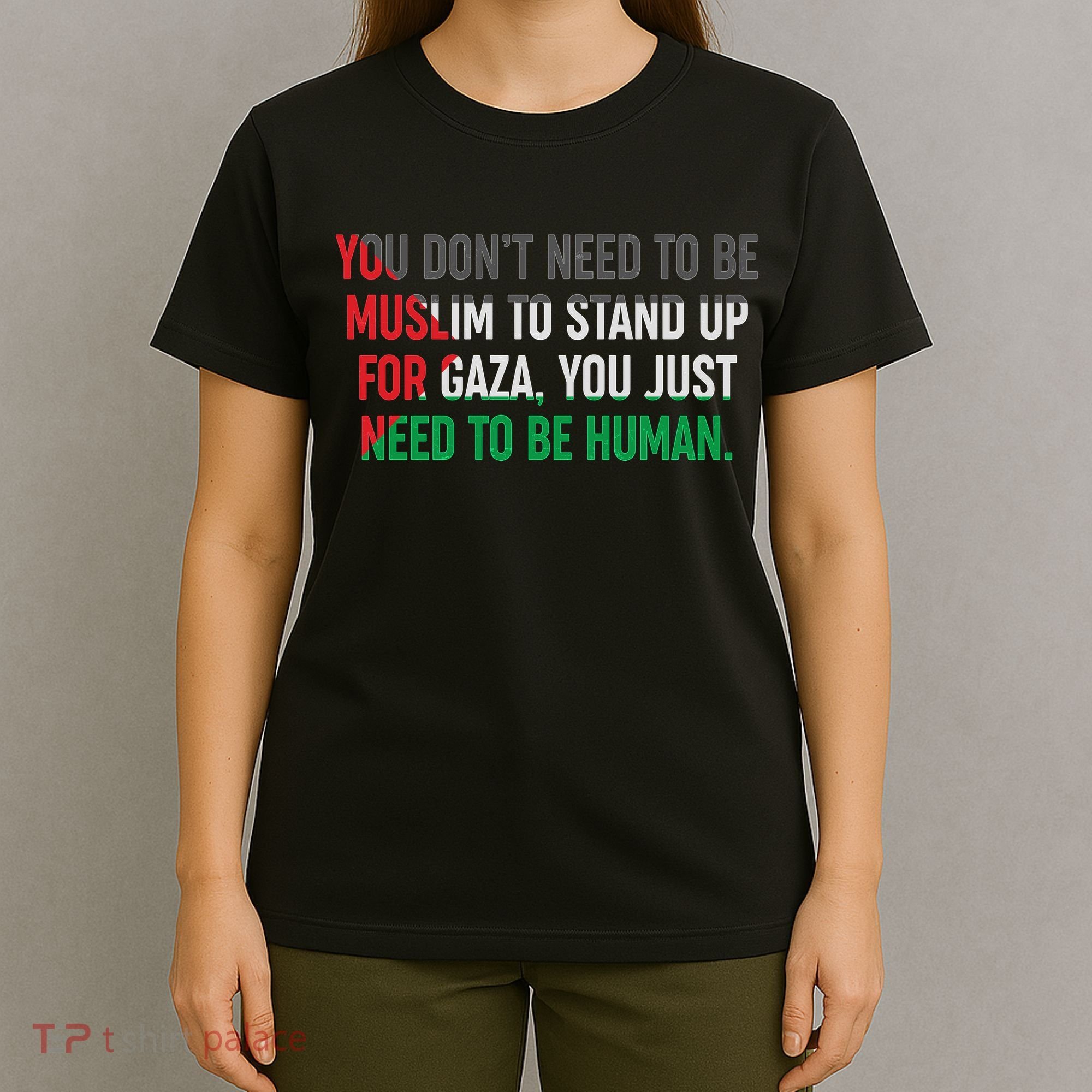 Stand Up For Gaza, Free Palestine T-Shirt