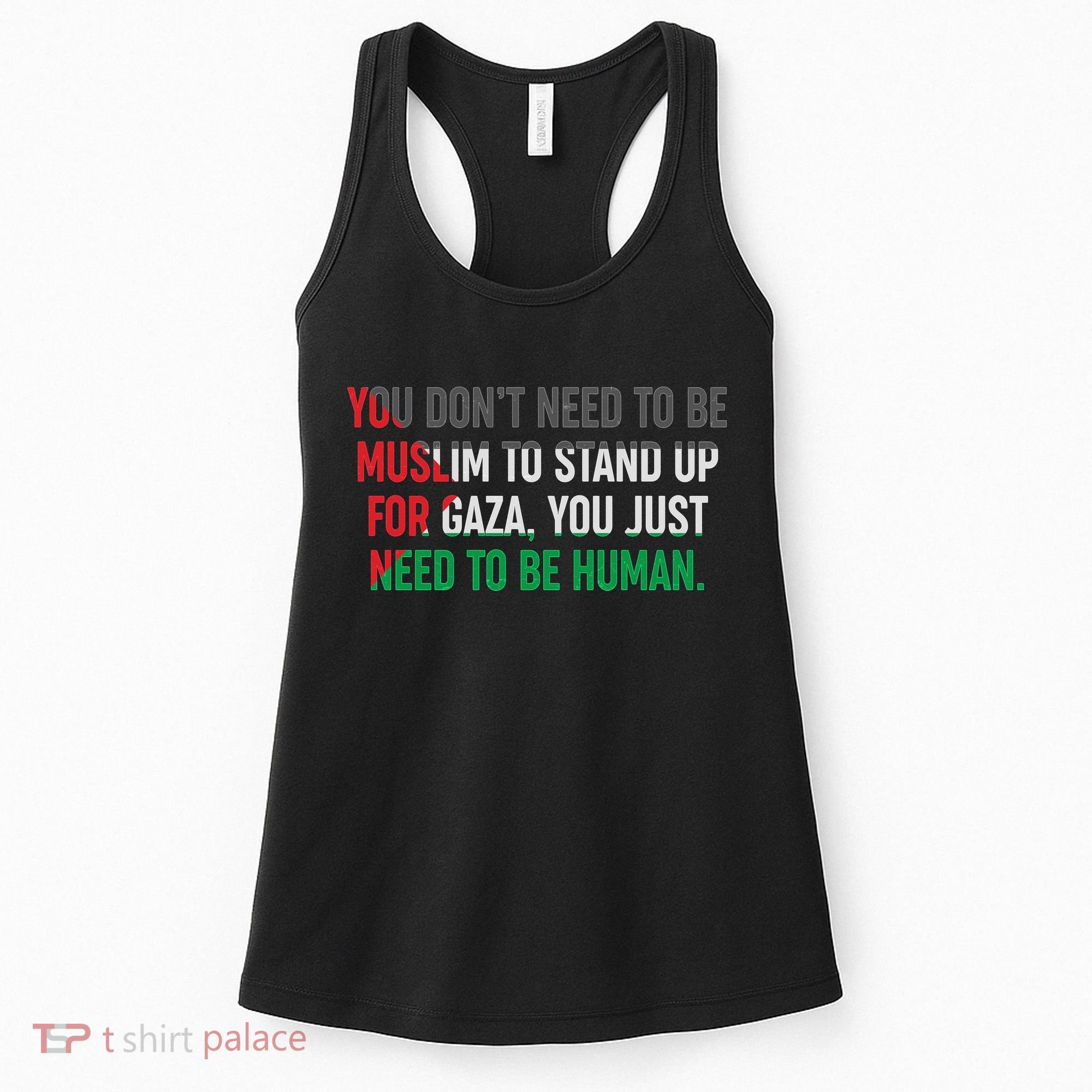 Stand Up For Gaza, Free Palestine Women's Tank Top