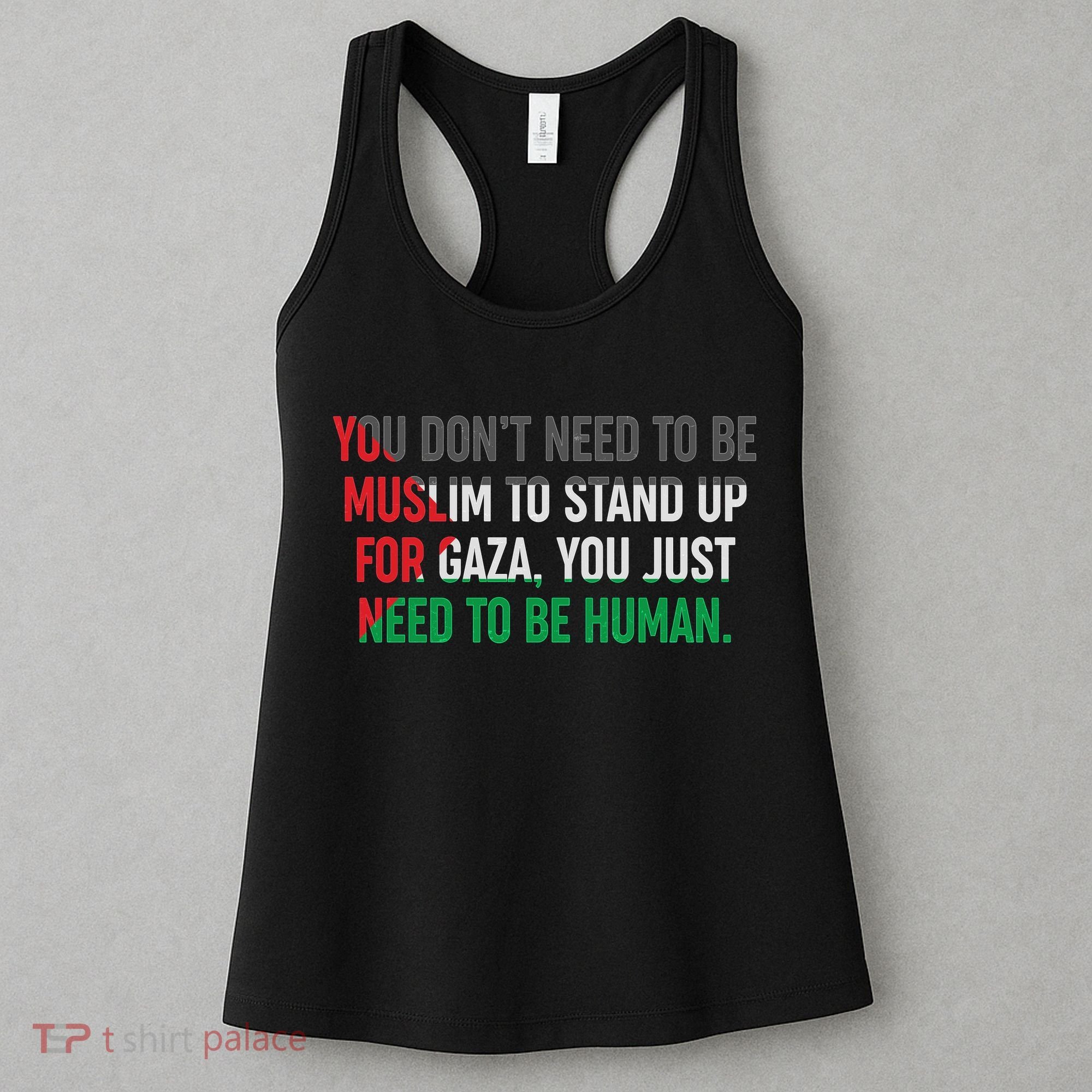 Stand Up For Gaza, Free Palestine Women's Tank Top