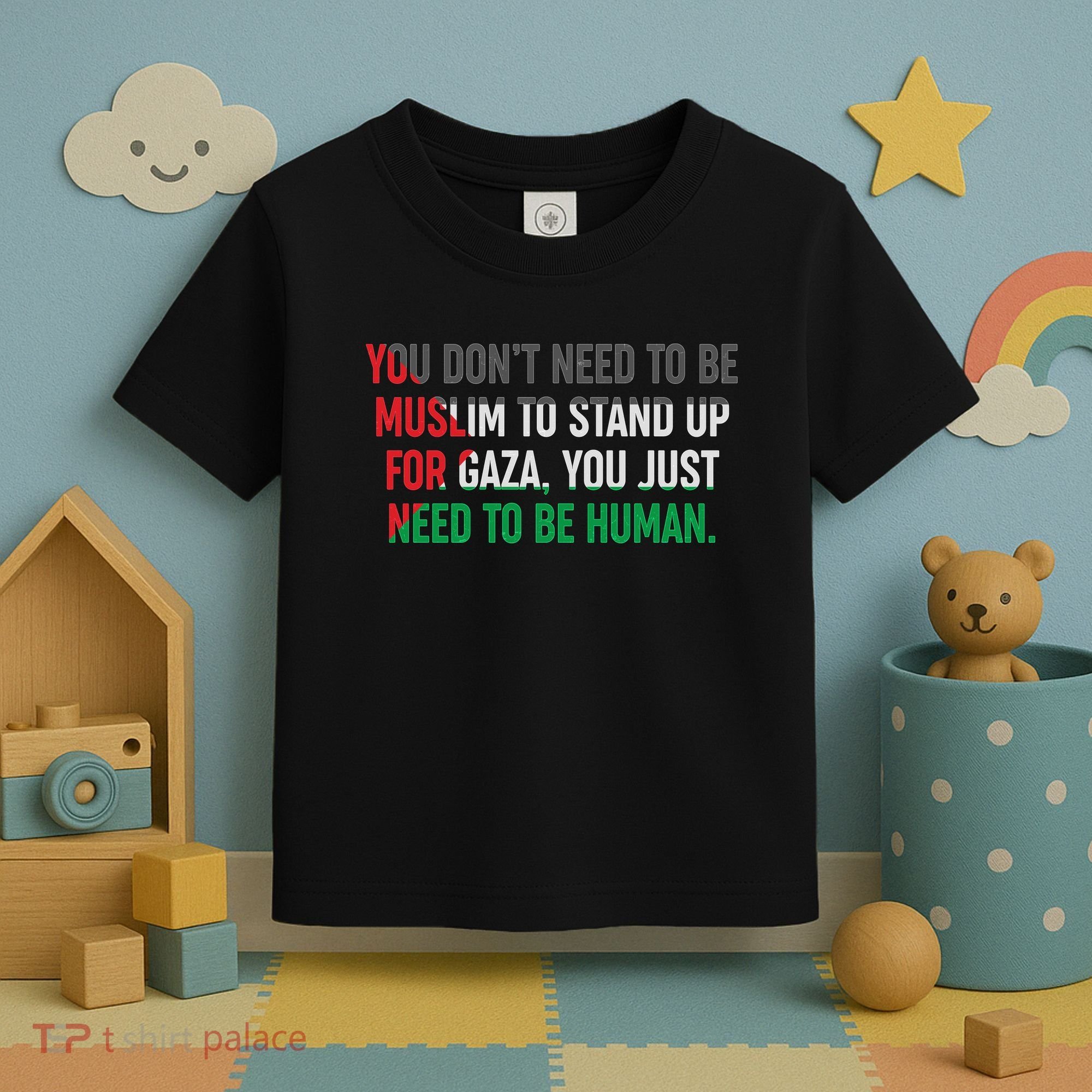 Stand Up For Gaza, Free Palestine Toddler T-Shirt