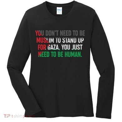 Stand Up For Gaza, Free Palestine Women's Long Sleeve Shirt