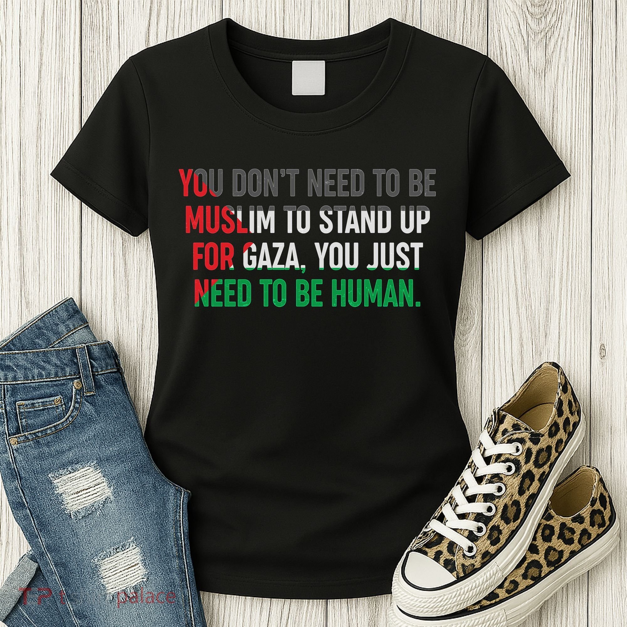 Stand Up For Gaza, Free Palestine Women's T-Shirt